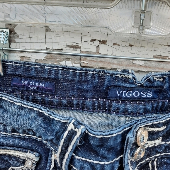 🌟 Vigoss Dublin jean capris size 3/4 - Picture 4 of 6